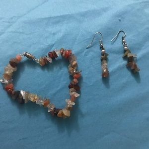 Bracelet and earrings